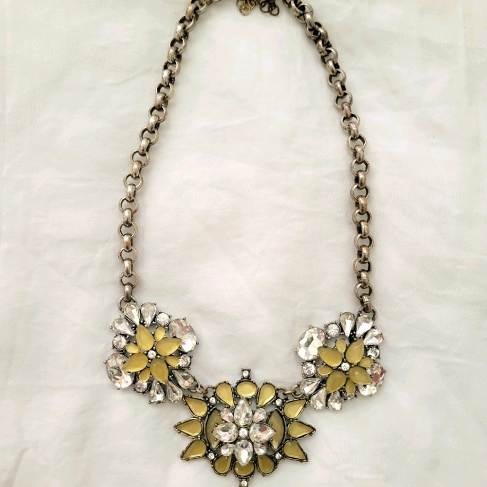 Gold statement necklace